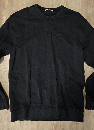 Stone island black crewneck sweatshirt