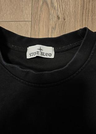 Stone island black crewneck sweatshirt 3