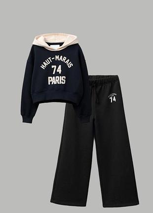 Спортивний костюм на флісі zara на дівчинку 148 см