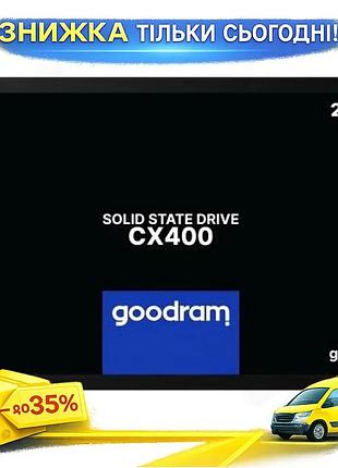 Ku твердотільний накопичувач ssd universal fit 2tb goodram cx400 sata3 2,5 дюйми швидкість 550 мб/с дл uni2l_k