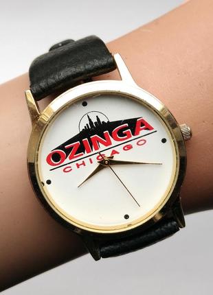 Ozinga chicago годинник із сша шкіряний ремінець механізм tmi