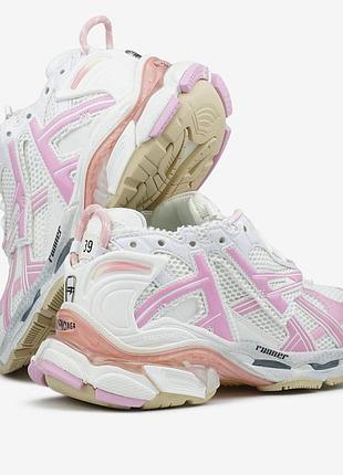 Balenciaga runner white pink 4