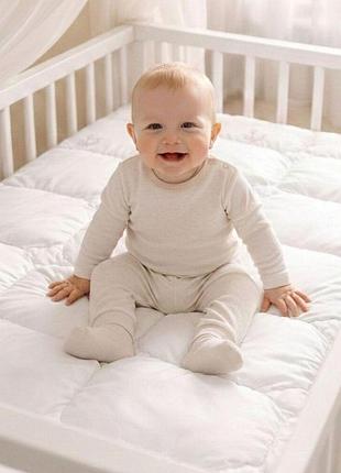 Одеяло детское в кроватку 100х135 см soft papaella искусственный пух, гипоаллергенное, супер мягкое тепло