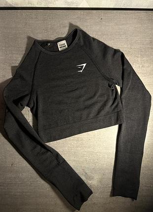 Темно-сірий топ gymshark