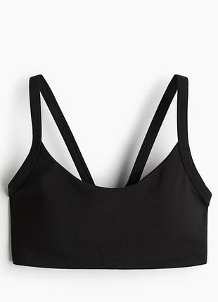 Новый спортивный топ бюстгальтер medium support softmovetm, h&amp;m, l