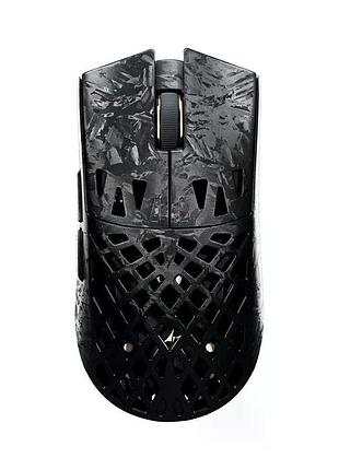 Карбонова ігрова бездротова мишка atk ghost ultimate / 2.4 ghz / usb-c / bluetooth / paw3950 ultra / black / чорний