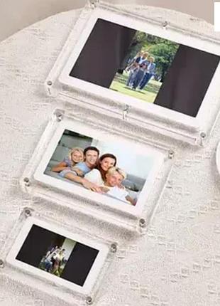Цифрова фоторамка акумуляторна wifi 7 дюймів photo frame електронна рамка для фото