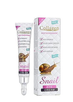 Крем для кожи вокруг глаз collagen snail антивозрастной с муцином улитки 20 мл pm6913