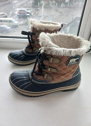 Оригинальные зимние ботинки sorel tivoli admiral (размер 38.5 / 24 см) в отличном состоянии!