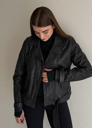 Шкіряна куртка косуха оригінальна pepe jeans л розмір