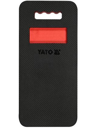 Коврик под колени для мастерских yato, 450х210х30 мм с выемкой для мелочей [40], yt08280
