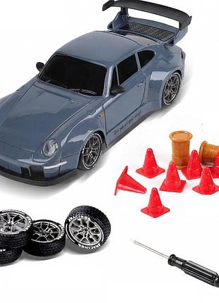 Машинка на радиоуправлении porsche 911 синий для дрифта