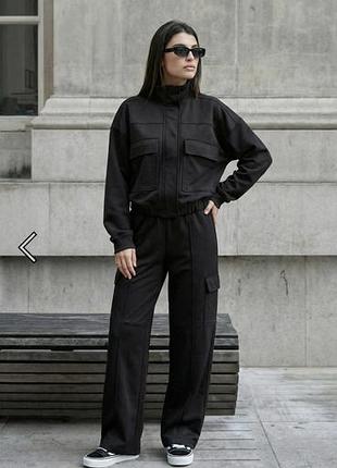 Костюм женский черный бренда staff