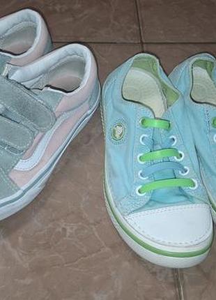 Детские кеды crocs и vans
