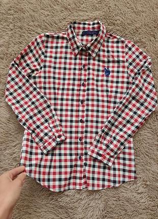 Рубашка в клетку женская 34р xs
