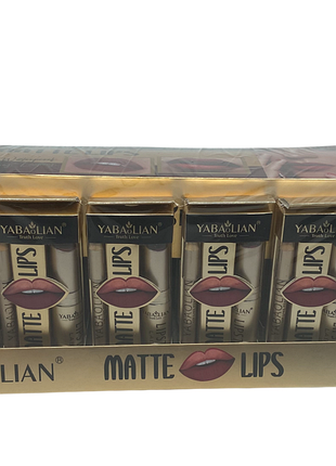 Набір комплектів помада матова та олівець для губ 2в1 "matte lips" 24шт./упаковка
