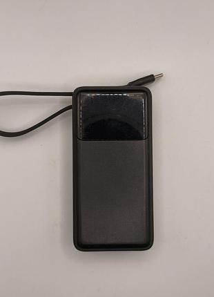Павербанк 10000mah 22.5w со встроенным кабелем type-c и дисплеем