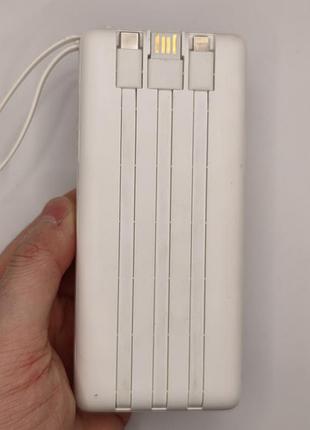 Павербанк 20000mah vrurc t2047q с 4 встроенными кабелями и дисплеем
