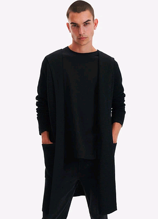 Кардиган накидка мужской reserved 0868o-99x черный р.l-xl