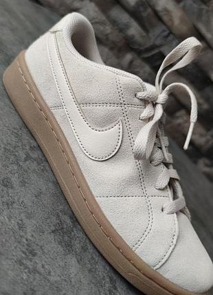 Кросівки жіночі nike бежеві, розмір 38.5 eur, довжина устілки 24.5 см, замша