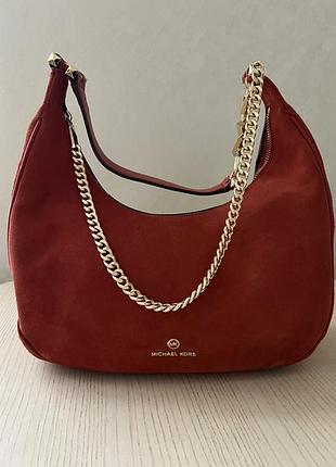 Michael kors, женская сумка-хобо из замши
