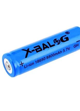 Li-ion акумулятор x-balog 8800 18650, (~800mah), синій
