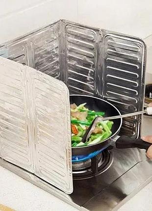 Захисний екран від бризок жиру 84*32,5см для плити на кухню