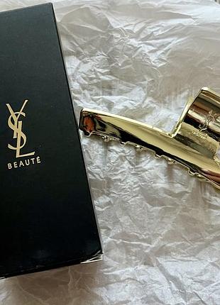 Yves saint laurent beauté металева заколка/крабік для волосся⭐️