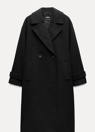 Жіноче пальто zara чорне