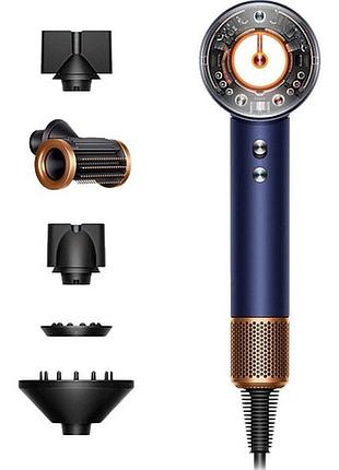 Мульти-тайлер dyson supersonic nural straight+wavy prussian blue/rich copper (122612-01) новый!