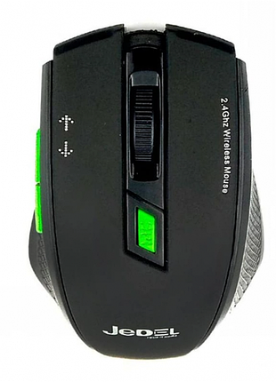 Бездротова акумуляторна миша jedel w400 1600dpi мишка чорна