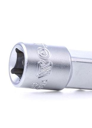 Переходник для торцевых головок yato : квадрат 3/8"(f) - 1/2" (м), l= 35 мм. [10/100/200], yt3854