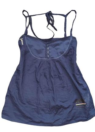 Синій бавовняний топ майка g-star raw 3301 корсетного крою бейбідол на бретелях синий хлопковый топ y2k utility cyber grunge indie sleaze s xs 36