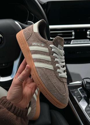 Кросівки жіночі adidas handball spezial premium коричневі замшеві