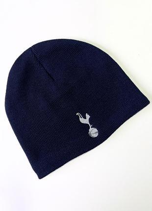 Шапка на флісовій підкладці синя tottenham