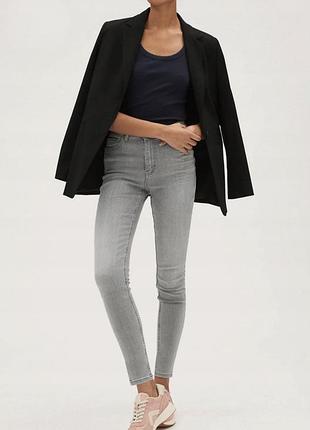 Светло-серые джинсы скинни marks &amp; spencer #4745