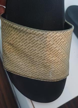 Шлепанцы, сланцы, лето, calvin klein оригинал 6
