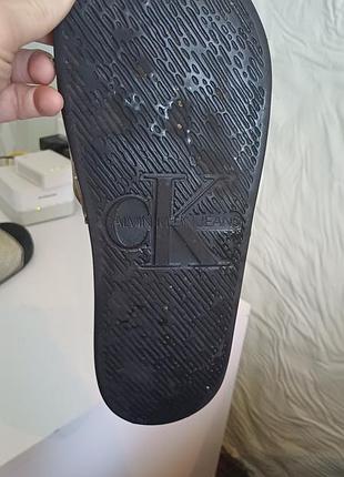 Шлепанцы, сланцы, лето, calvin klein оригинал 7