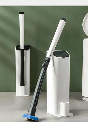 Універсальна щітка для прибирання ванної зі змінними насадками mts clip type removable toilet brush