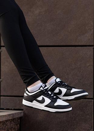 Nike sb dunk low white black 6