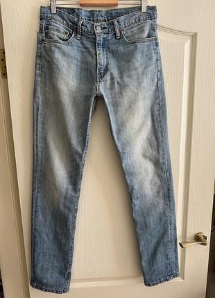 Блакитні чоловічі джинси levi’s 511 32/32 оригінал
