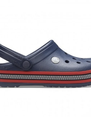 Crocs crocband zipper bang navy, крокси крокбенд темно сині чоловічі жіночі унісекс оригінал + коробка m7/w9