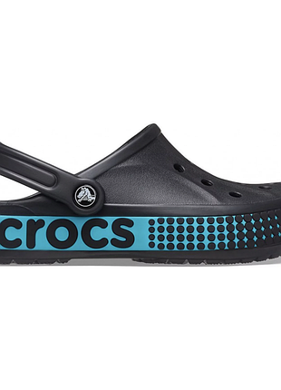 Crocs bayaband logo motion black оригінальні, крокси баябенд чорні чоловічі жіночі жіночі оригінал + коробка m8/w10