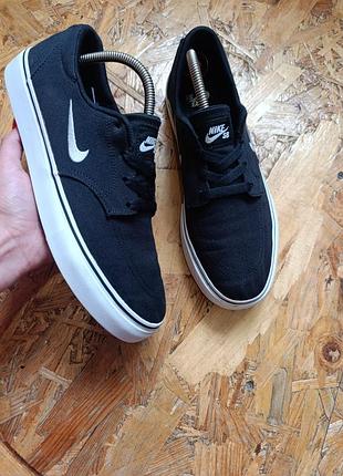 Оригинальные кеды кеды nike sb clutch men black white skateboard sneakers 729825-001