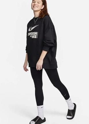 Легінси жіночі nike one high-waisted full-length leggings black