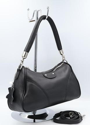 Сумка жіноча шкіряна leather c9006 black