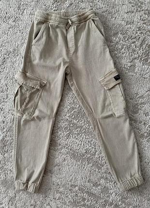 Бежеві джогери zara 128см