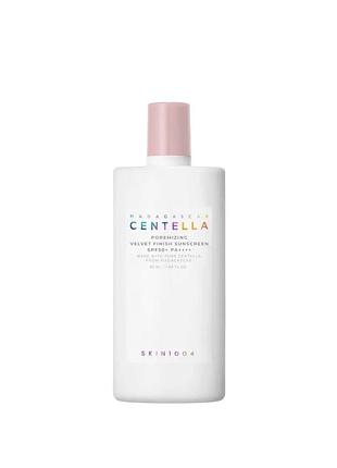 Тонуючий сонцезахисний крем для обличчя skin1004 madagascar centella poremizing velvet finish sunscreen, 50 мл
