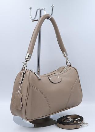 Сумка женская кожаная leather c9006 light