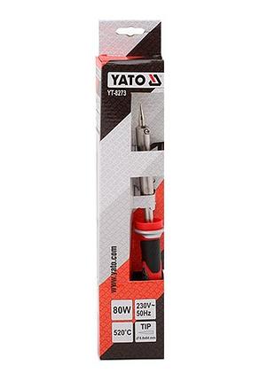 Паяльник сетевой yato p=80 вт, макс. t= 520°c [16], yt8273